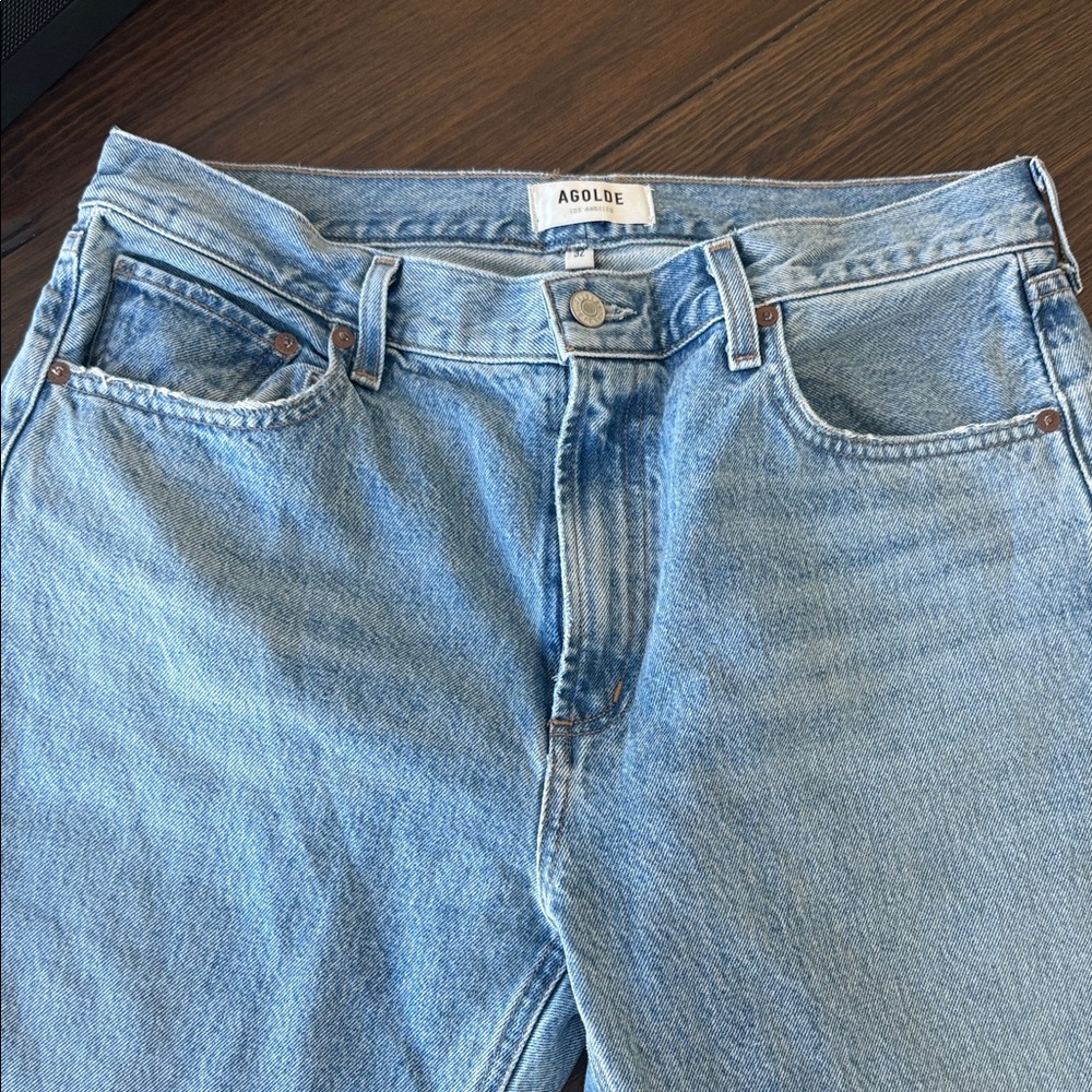 Agolde Classic Blue Denim Jeans